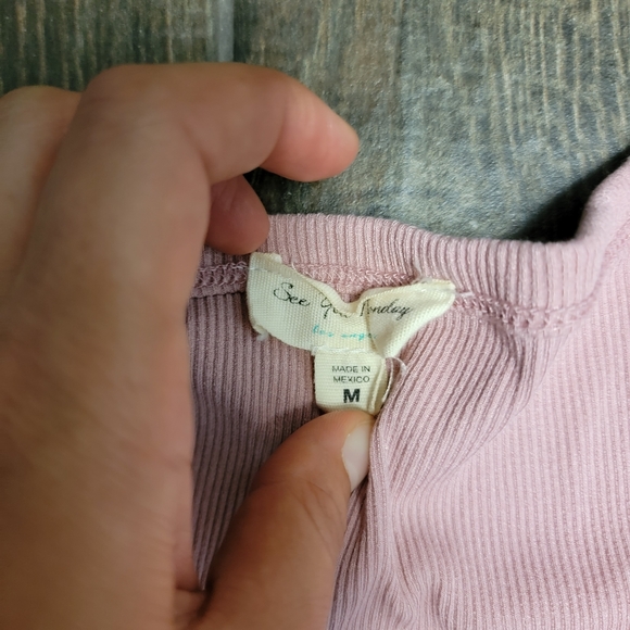 See You Monday Size M Pink Midi A-line Dress - Picture 4 of 5